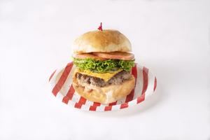 100%レタトマチーズ/The 100% Burger w/ Lettuce, Tomato ＆ Cheese