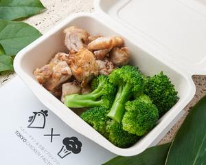 皮なし鶏モモ肉ステーキ(200g)＆新鮮国産ブロッコリー