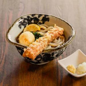 ちく玉天ぶっかけうどん(温)