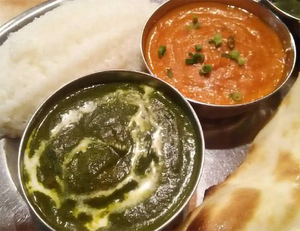 カレー二つナンセット Two Curry Nan set