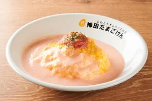 明太子クリームオム-W明太子乗せ