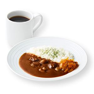 カフェ・ベローチェ オリジナルビーフカレーセット Original Beef Curry Rice Set