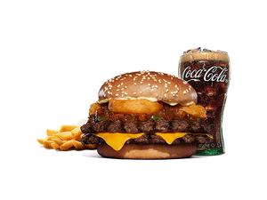オニオンリングダブルビーフ ビッグマウス スモークハウスバーガーセット