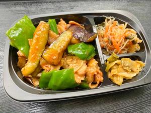 ナスと豚バラの味噌炒め弁当