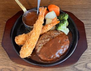 【最強コンビ！】エビフライ＆ハンバーグ
