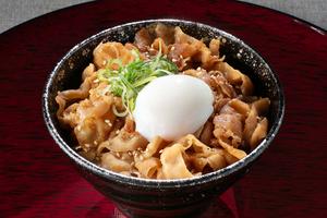 とろ玉ぶたやき肉丼