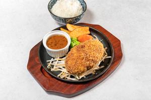 ハンバーグカツ(150g)ライス付き
