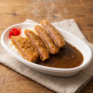 ハムカツカレー