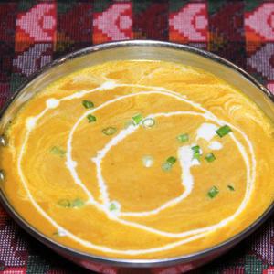 豆とチキンカレーDal chicken +Nan