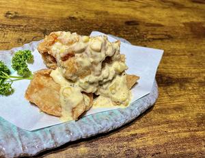 手作り鶏ももタルタル唐揚げ弁当 Homemade Karaage Chicken Thigh with Tartar Sauce Bento