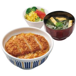 なか卯 カツ丼 みそ汁＆サラダセット