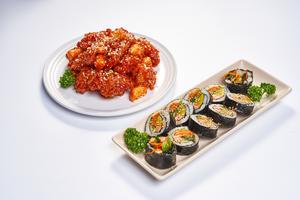 チキンMサイズ＆キンパセット/Chicken＆Gimbap Set