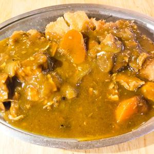 ロースかつバリ辛カレーがけ ライスなし