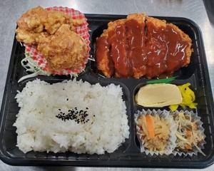 トンカツ唐あげ弁当
