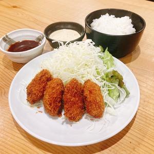 【広島産】牡蠣フライ定食(4個)【カツソース・タルタル】