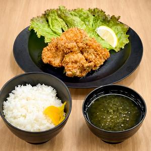 揚げ鶏定食【油淋鶏ソース】4個