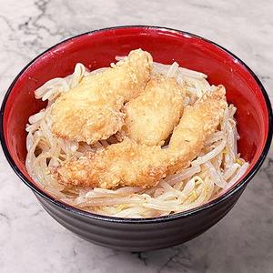 からあげモヤシ丼 Korean style spicy sprouts bowl with Karaage