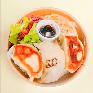 ドリンク付き ぎょうざ弁当 Gyoza bento with drink