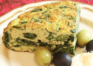 ほうれん草のオムレツ Tortilla spinach