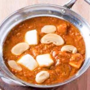 パニールマッシュルームカレー Paneer Mushroom Curry