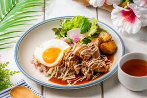 照り焼きロコモコ丼