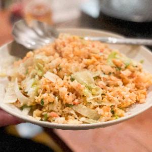 鮭レタス炒飯