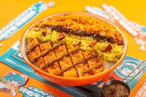 ブラックペーパーチキンカツビビンバ
