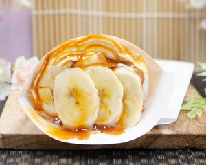 ミニキャラメルバナナクレープ/Caramel banana crepe mini