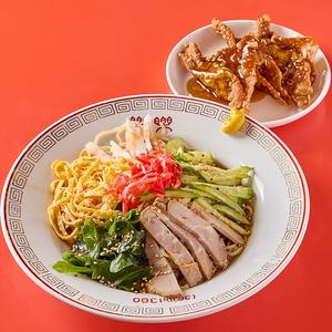 冷し中華麺+揚げワンタン(3個)