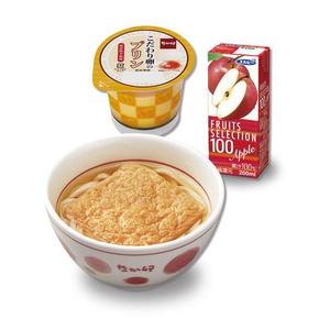 なか卯 お子様きつねうどんセット Kids Meal Combo w/Deep-Fried Tofu Udon