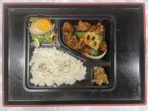 黒酢豚弁当