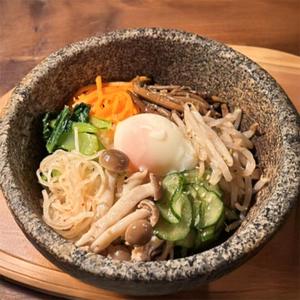 本格タテギ付き自家製コチュジャンと野菜たっぷり7種類のナムルビビンバ