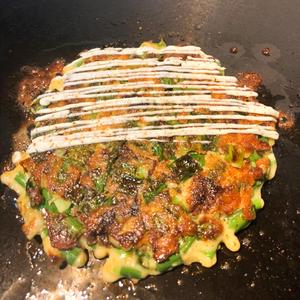 ねぎ焼すじ(半マヨ・一味乗せ)
