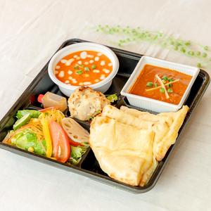 2種類チーズナンセット/Double Curry Cheese Nan Set