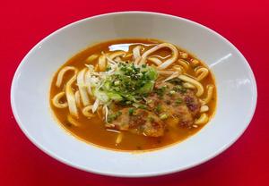チキンハムカレーうどん