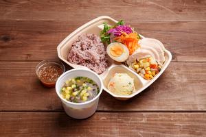 生産者直送お野菜たっぷり腸活弁当 みそ汁付き