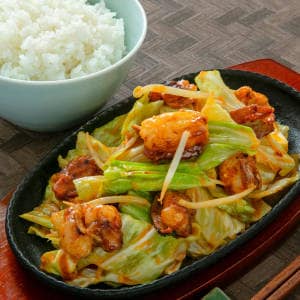 ホルモン味噌焼鉄板