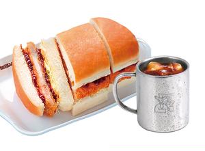 コメダ珈琲店 みそカツパンセット