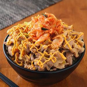 キムチーズガリバタ豚丼肉大盛 (お肉400g)