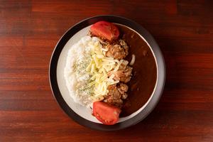 【ご褒美セット】トマトだしっ!カレー+唐揚げ+チーズ+トマト