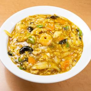 カレー中華丼