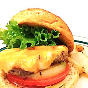 コルビージャックチーズバーガー Colby jack cheese burger