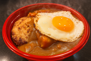 カレーハンバーグ丼 Curry Hamburg Bowl