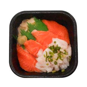 サーモンえんがわ丼Salmon and engawa bowl