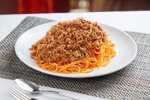 ミートトマトパスタ Meat Tomato Pasta