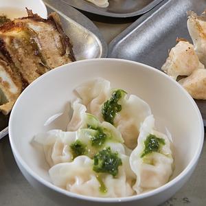 冷やしエビ餃子