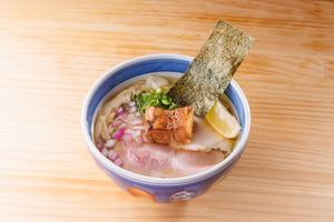 【特製】 魚介薫る 貝ダシ汐そば+炙りレアチャーシュー丼セット