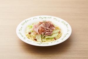 生ハムとキャベツのスパゲッティ