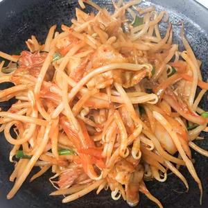 豚バラキムチ炒め