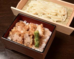 鶏天重とそば(冷)orうどん(冷) セット